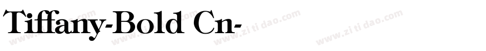 Tiffany-Bold Cn字体转换